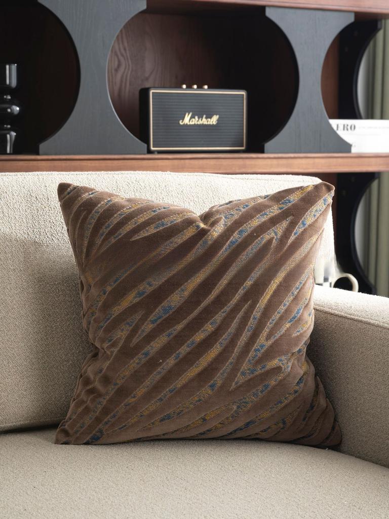 45x45cm Jacquard Light Luxury Geometric Pattern Pillow Bed Cushion Cover Modern Simple Bedroom Home Custom Pillow Cover