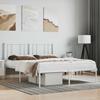 Vidaxl Metal Bed Frame with Headboard, White, 120X200 Cm