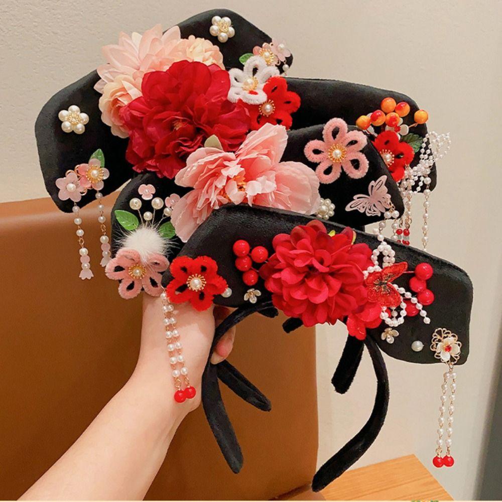 Bow Ancient Style Headband Flower Hanfu Hair Clip Antique Chinese Style Headwear  Women