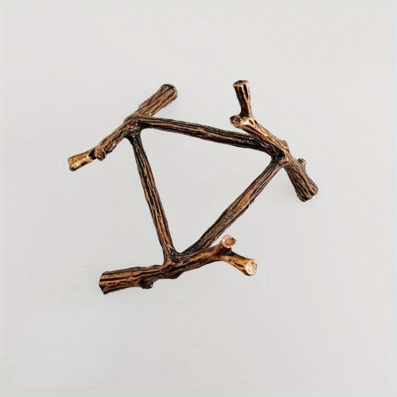 

Треугольная ветка дерева, нижняя опора из сплава, хрустальный шар, основание, опора, рамка для дисплея, шар, украшение для дома, ремесла циан