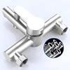 Stainless Steel 3-Function Shower Faucet Set with Concealed Hot/Cold Mixing Valve