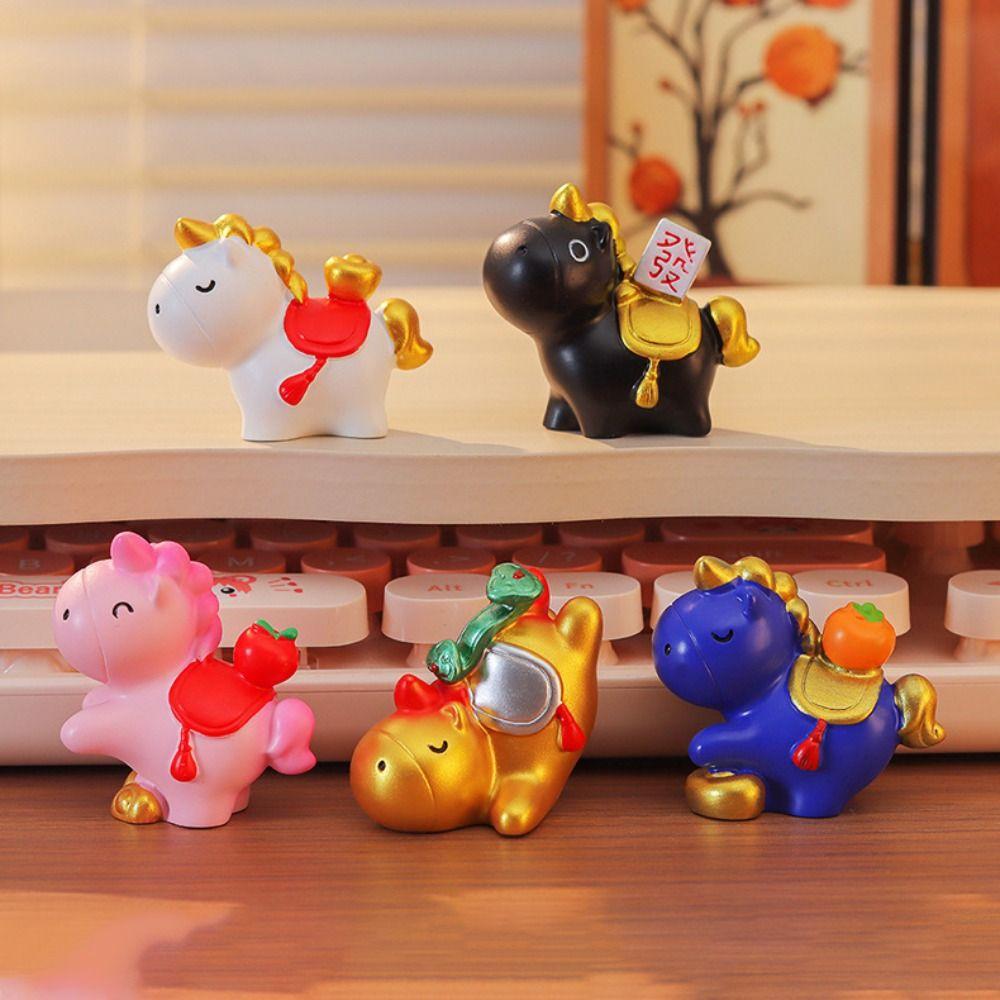 Chinese Style New Year Mascot Miniature Desktop Ornament Zodiac Ornaments  Car Decoratio