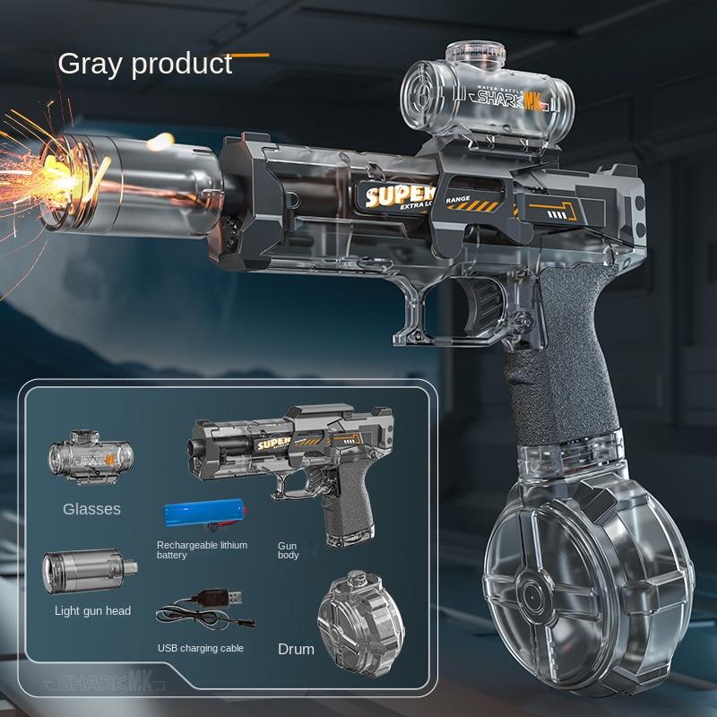 

Новый электрический водяной пистолет с подсветкой, непрерывно распыляющий эффект пламени, мощный уличный водяной пистолет высокого давления, игрушки wasserpistole
