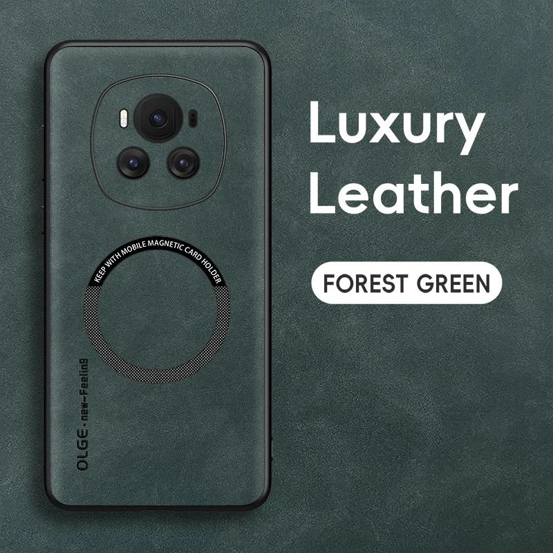 For Honor Magic 7 7 Pro 6 6 Pro Fine Hole Sheepskin Magnetic TPU Soft Edge Anti-Drop Anti Fingerprint Phone Case