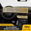 Pre-cut TPU Interior Film for Hyundai Sonata 2026 2026 Car Gearbox Panel Dashboard Anti-Scratch Transparent Protector PPF Film