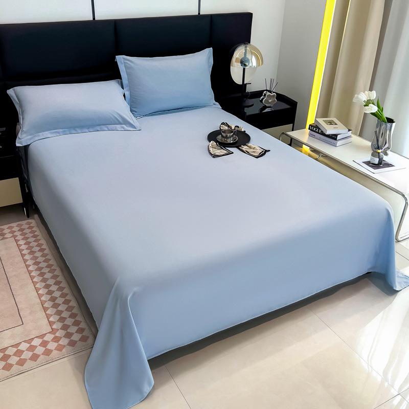 Solid Color Washed Cotton Bed Sheet for Dormitory Single Bed - Duvet Cover