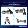 Transforming Robot Motorcycle Toy Movable Joints Educational Transformable Motorbike Deformation Robot Model Toddlers Boys Birthday Gift