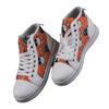 Large Size Halloween Skull Bone 3D Printing High Top Lace-up Casual Canvas Shoes Flat Baseplate Shoes Women