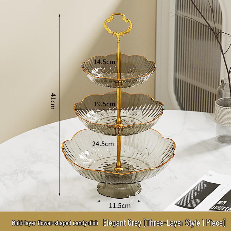 ZISIZ PET Multi-layer Fruit and Snack Plate