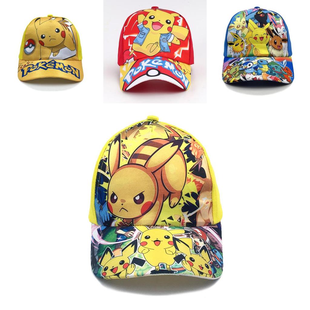 Pokemon Kids Baseball Cap With Sun Protection And Breathable Cotton For Summer Outdoor Play