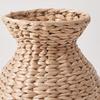 Rattan Vase Small Braided Boho Vase for Pampas Grass Flower Arrangement Rustic Farmhouse Handwoven Wicker Vase Basket for Table