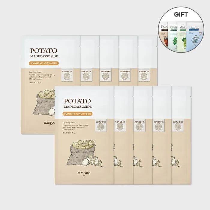 [5 Masks Free] Potato Madecassoside Mask 10 Sheets