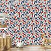 Ladybug Wallpaper Light Gray and Blue for Living Room and Bedroom 50x1000