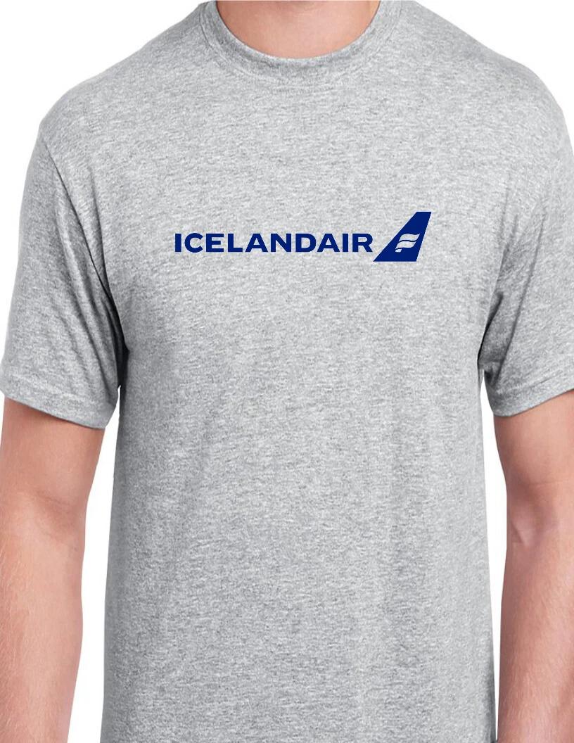 Icelandic Air National Airline of Iceland Vintage Retro Logo Travel T-Shirt 4XL