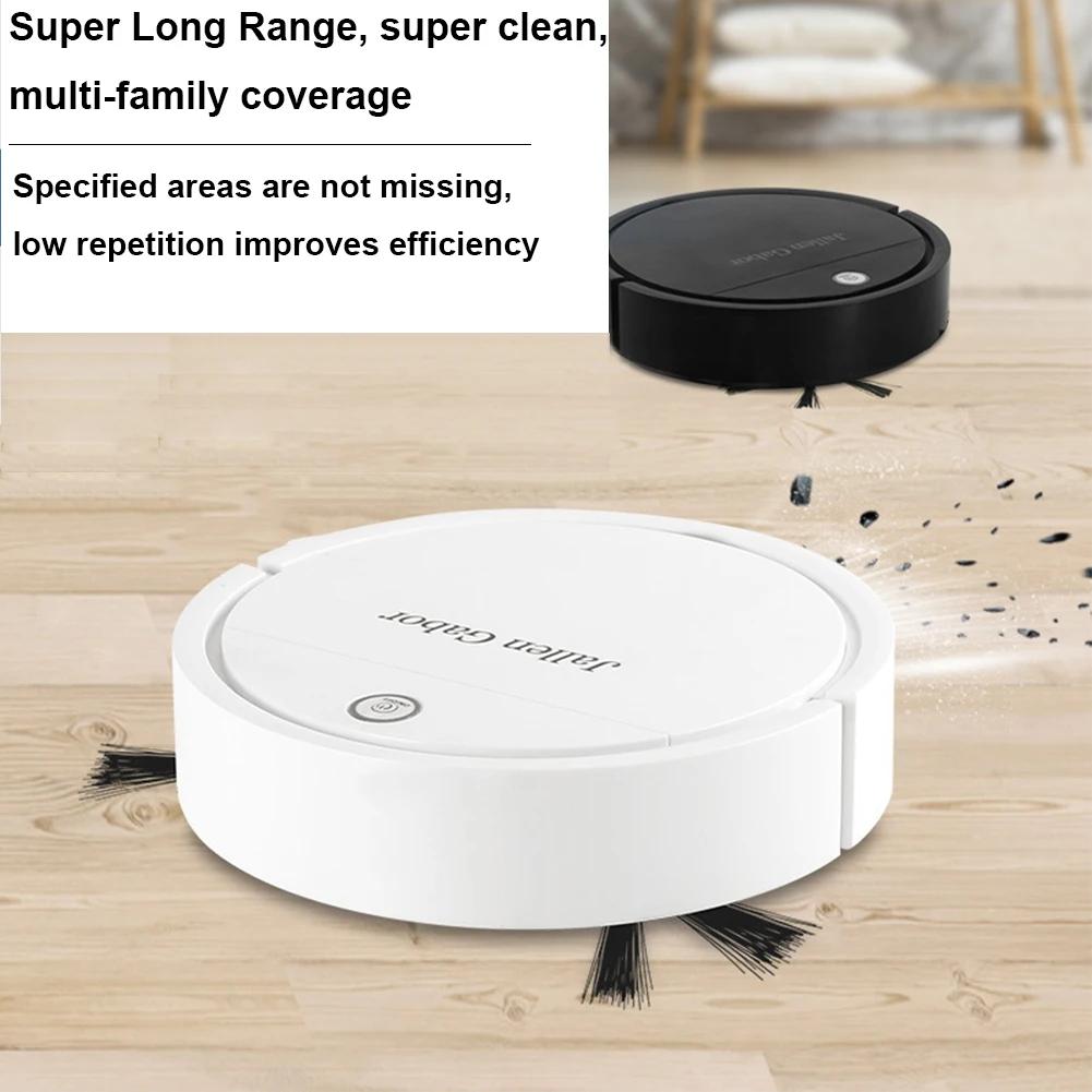 3 In 1 Robot Floor Cleaner Multifunctional Household Cordless Robot Vacuum USB Rechargeable Smart for Hard Floor Pet Hair Carpet