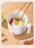 Multifunctional Mini Electric Cooker: All-in-One Pot for Steaming, Frying, Braising, and Cooking - Perfect for Dormitory Use.