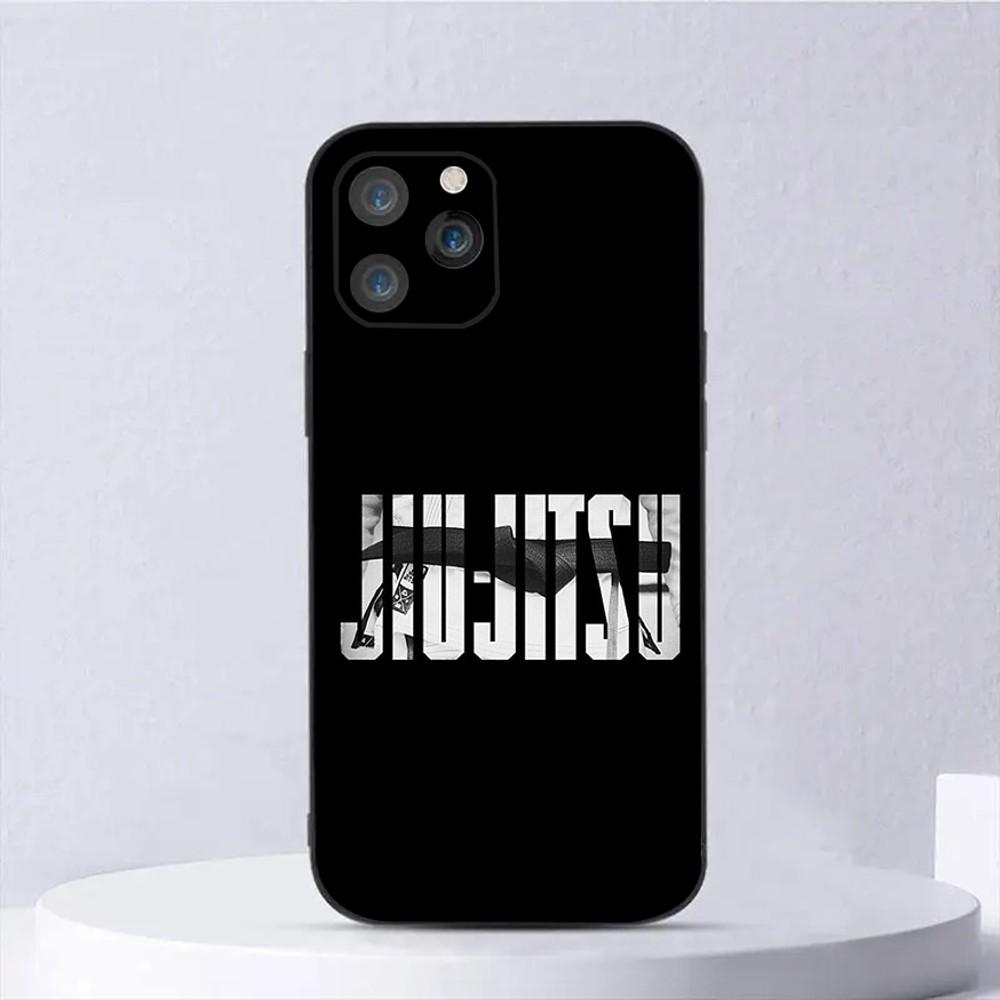 BJJ Brazilian Jiu Jitsu OSS Phone Case For iPhone 15,14,13,12,11,Plus,Pro Max,XS,X,XR,SE,Mini,8,7 Soft Silicone Black Cover