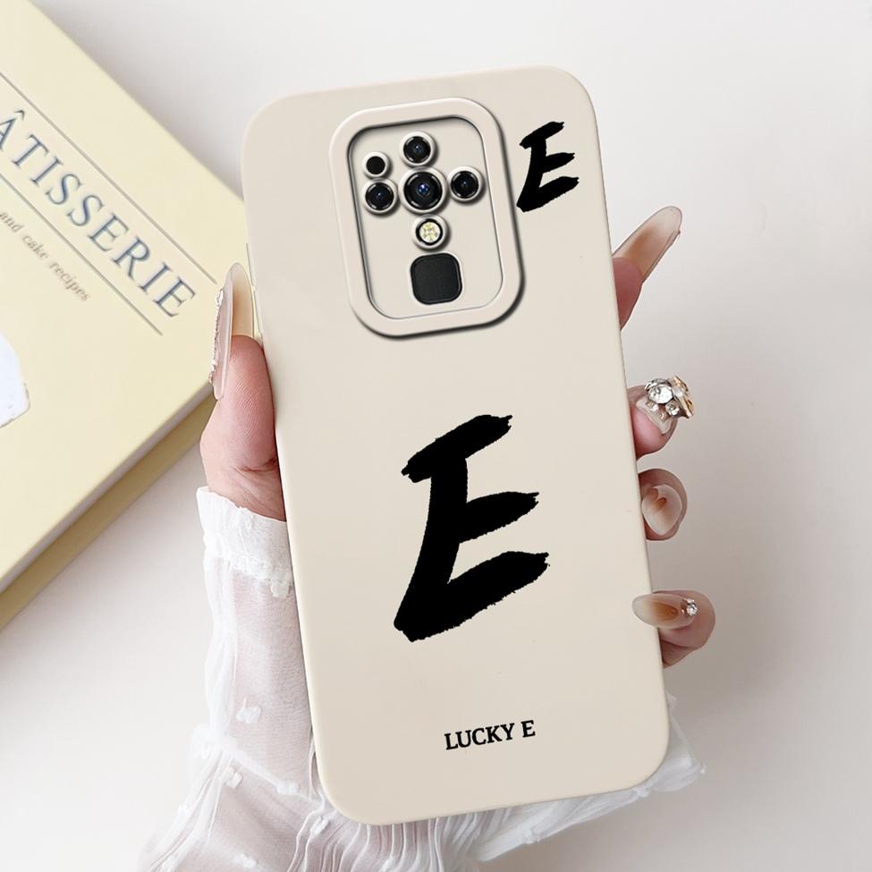 For Tecno Camon 16 16Pro CE7 CE7j CE9h Cover For Tecno Camon 16 Pro Case Simple Fashion Letters Pattern Design Silicone Bumper