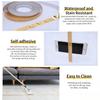 Self-Adhesive Tile Seam Sticker Waterproof Mildew Proof Floor Wall Decor Tape Gold Silver Black PET Gap Filler Strip for Kitchen Bathroom Bedroom