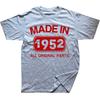 Novelty Made In 1952 71 Years Vintage Retro Daddy Grandad T Shirts Streetwear Short Sleeve Birthday Gifts Summer Style Tshirt