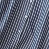 ZANZEA Women Casual Turn Down Collar Stripe Print Loose 3/4 Sleeve Blouse