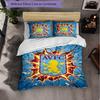 Set Biancheria da Letto Aston Villa Football 3 Pezzi Morbido Set Copripiumino con Federe Set Decorazione Camera da Letto per la Casa