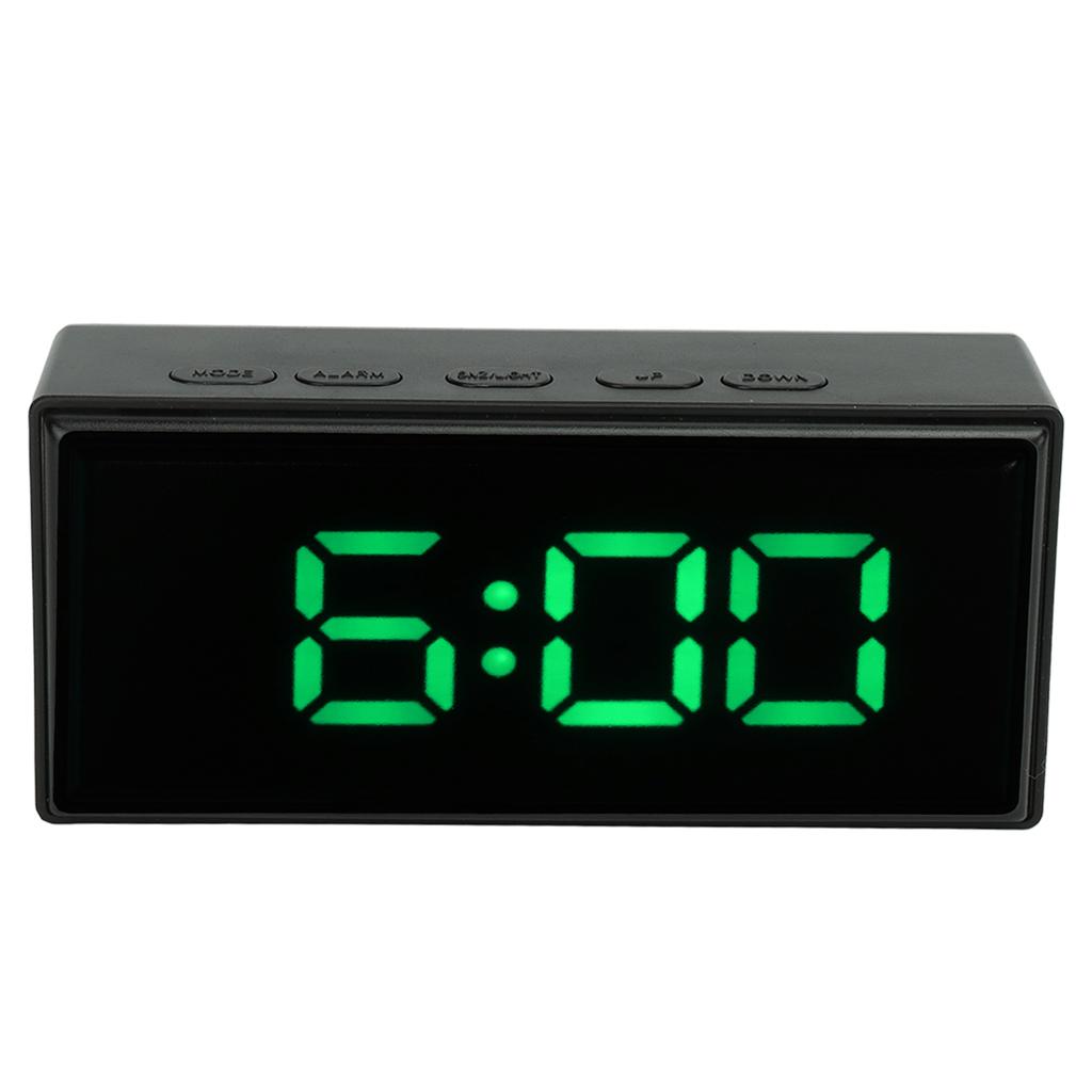 Mirrored Digital Alarm Clock Smart Light Sensing LED Display Digital Smart Clock with Two Display Mode Snooze Function