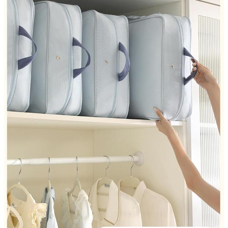 Large Capacity Compression Storage Bag For Blankets Clothes Oxfords Fabric Waterproof For Travel Home Organization