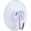 Crochets à ventouse - AIMOONSA - Pack 10 (45 mm) - Transparent PVC - Crochet métal - Réutilisable