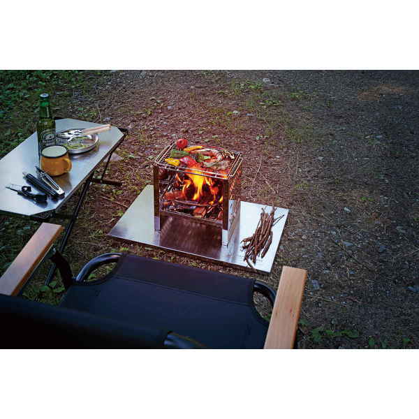 Pearl Kinzoku Pearl Uc 0573 [multi Board Stainless Steel Outdoor Rack Shelf Captain Stag]