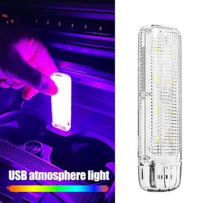 Car Interior LED Ambient Lighting USB Multicolor Breathing Footwell Lights for Decoration