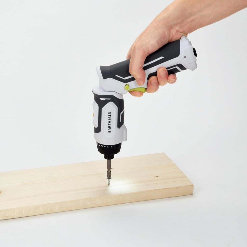 Takagi 7.2V Rechargeable Pen-Type Drill/Driver DDR-72LiA EARTH MAN - Transformable for Various Applications, 2 Speeds (High & Low), Forward & Reverse