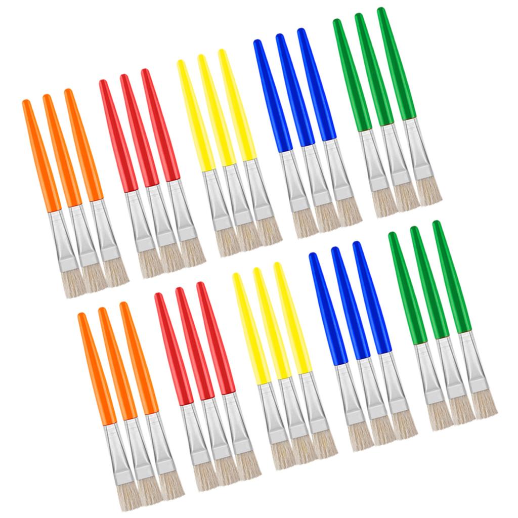 10/12/24/30Pcs Watercolor Paint Brush Children Paint Brush Kid Art Set for Oil Acrylics Watercolor Gouache Painting