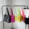 Going Out Large-capacity Transparent Bag Women's New Trendy and Versatile Fashion Shoulder Bag Tote Bag Jelly Bag