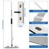 Flat Floor Mop 360 ° Rotating Floor Mop Extra Large Length 137 Cm Wet and Dry Hands-Free Dust Mop for Kitchen Living Room