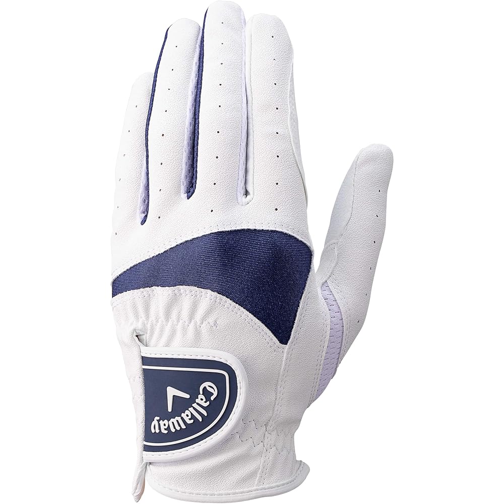 Callaway Solaire Women s Golf Glove Left Hand White/Navy 19cm Right Hand Use