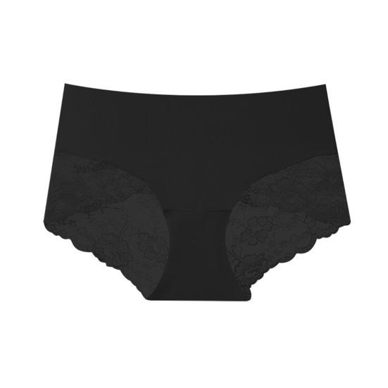 Cotton Underwear for Women Sexy Lace Stretch Hipster Panties High Waisted Seamless Soft Bikini Briefs