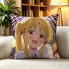 BBright Warm Nijika Ijichi Bocchi the Rock  Square DoubleSided printed Pillow Case Bedroom Bedside Pillow Sofa Cushion Cover
