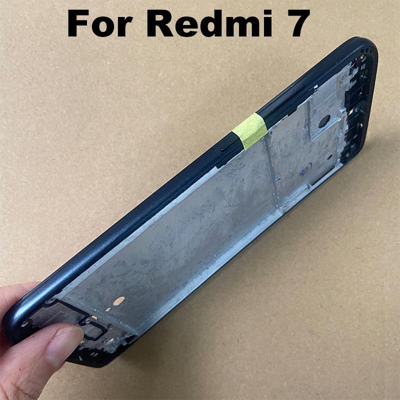 For Xiaomi Redmi 7 Middle Frame LCD Screen Holder Front Frame Housing Bezel Chassis Plate Replacement Middle frame black