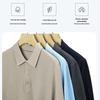 Jinjuan Heren Kreukvrij Zijde Linnen Blend Korte Mouw Polo T-shirt