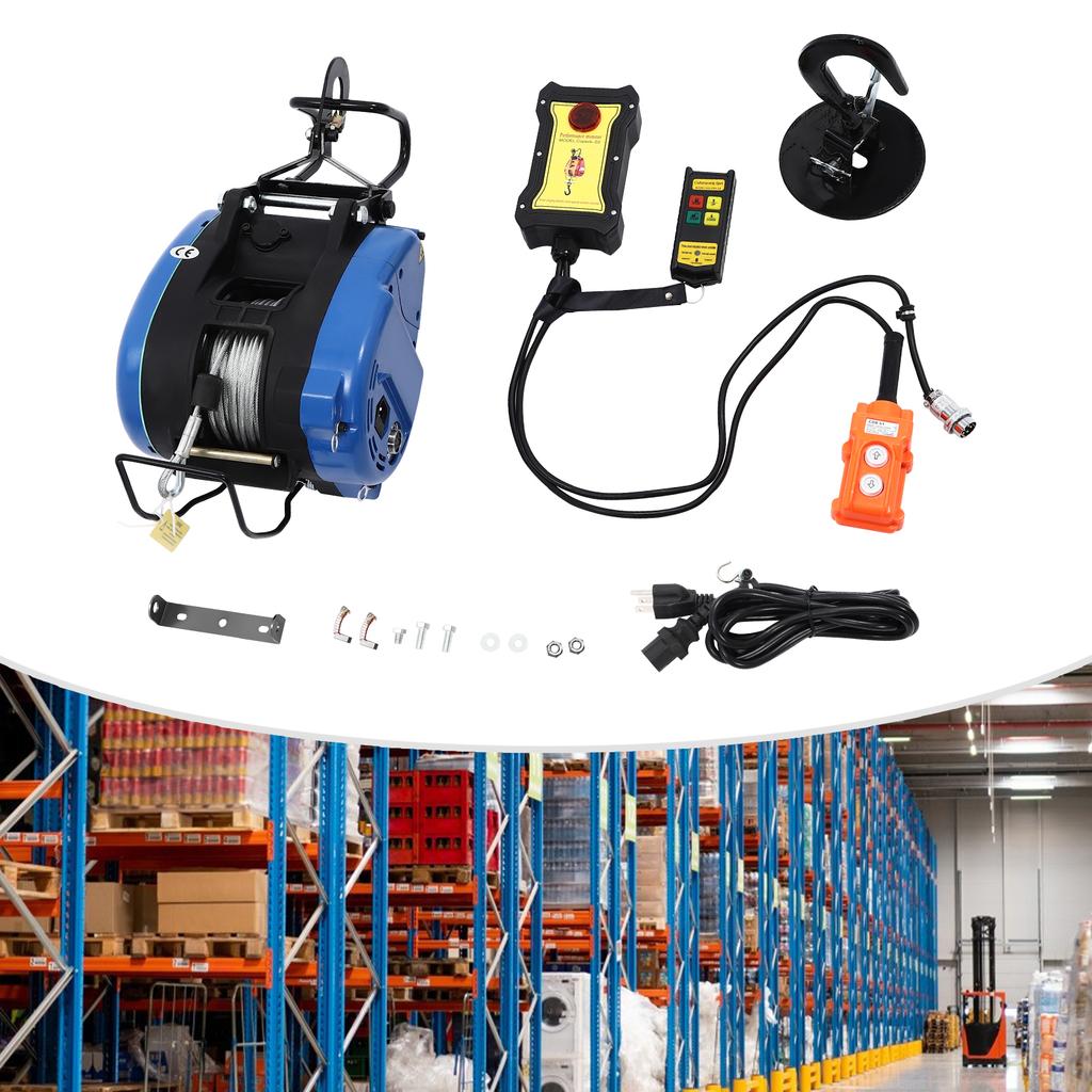 Electric Hoist, Electric Hoist with Wireless Remote Control, Electric Winch 1* Electric Hoist 1* Power Cord 1* Wireless Remote