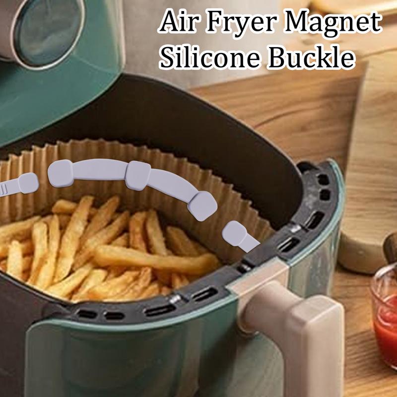 Magnet Air Fryer Paper Fixing Buckle Air Fryer Magnet Silicone Buckle Prevent Paper From Covering Kitchen Gadget For Secure Cook