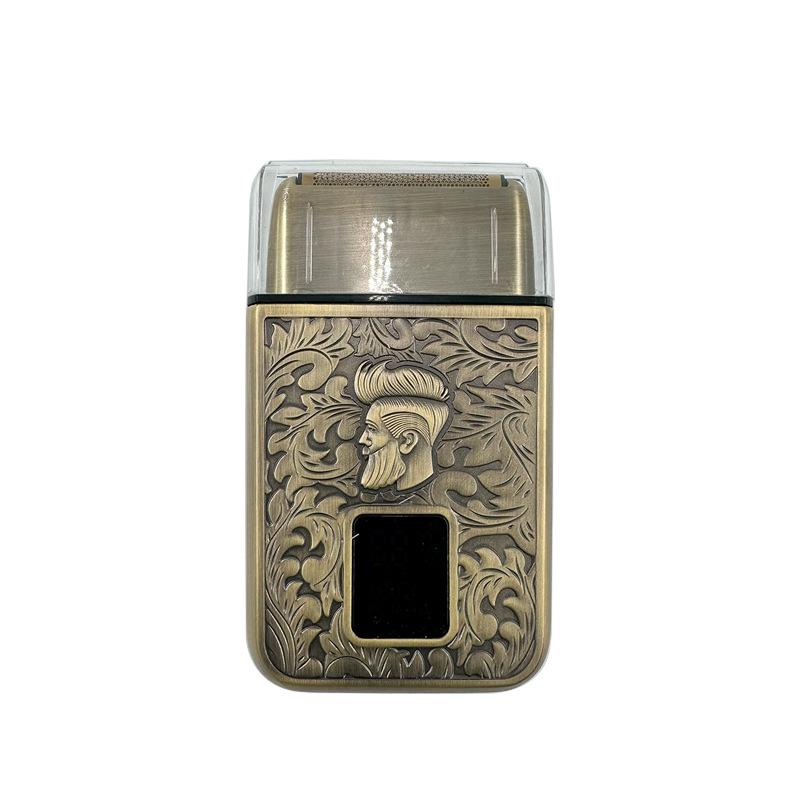 Cross-Reciprocating Rechargeable Double Blade Men s Electric Razor & Hair Clipper Double Floating Blade Head