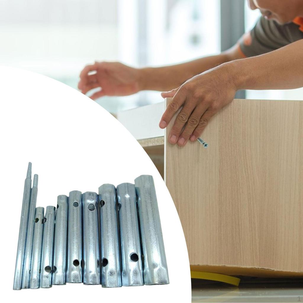 10 Stück Klempner Schraubenschlüssel Set Armaturen Mutter Demontagewerkzeug Heim Sanitärreparaturen Professionell