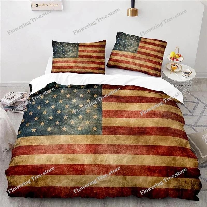 New Design American Flag 3d Bedding Set Print Duvet Cover Comforter Cover Set with Pillowcase Au Eu Us Twin Full Queen King Size