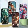 One Piece Luffy Dragon Case for iPhone 15 16 14 Plus XS Max 7 8 17Air 13 12 11 17 Pro Max XR Black Soft Phone Cover