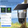 Solar-powered Surveillance Camera, Waterproof IP Network Camera, WIFI/4G Wireless Smart CCTV Recorder