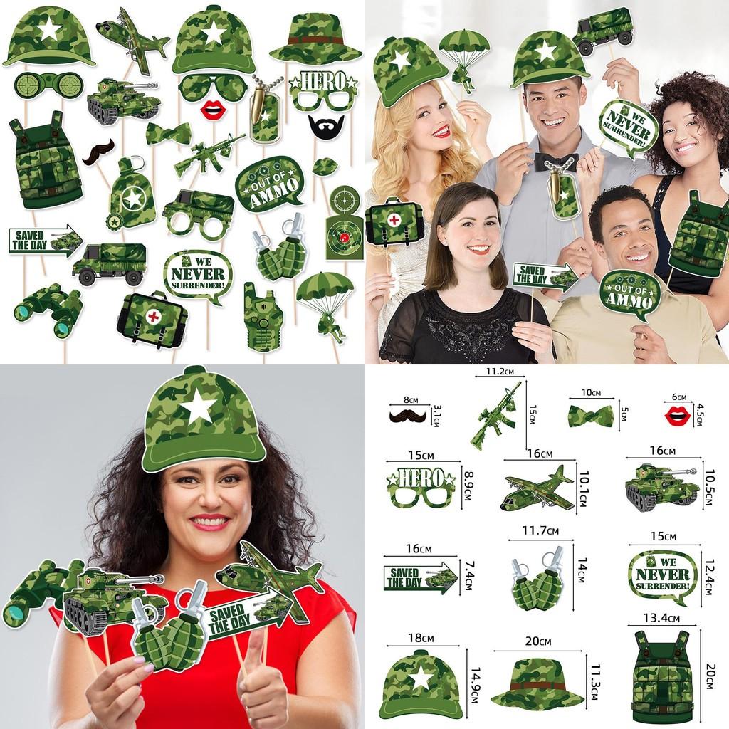 Photo Theme Military Props Party Decorations For Kids Event Birthday