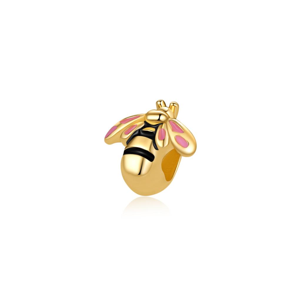 New In Original Charm Bee Beads Fit Bracelet For Women Copper Pendant Bead Jewelry Spring Festival Mother Gift