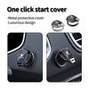Car One-Touch Start Button Cover Metal Start Case Accessories For Skoda Octavia Superb Rapid Kodiaq Karoq Fabia Kamiq Roomster acq532